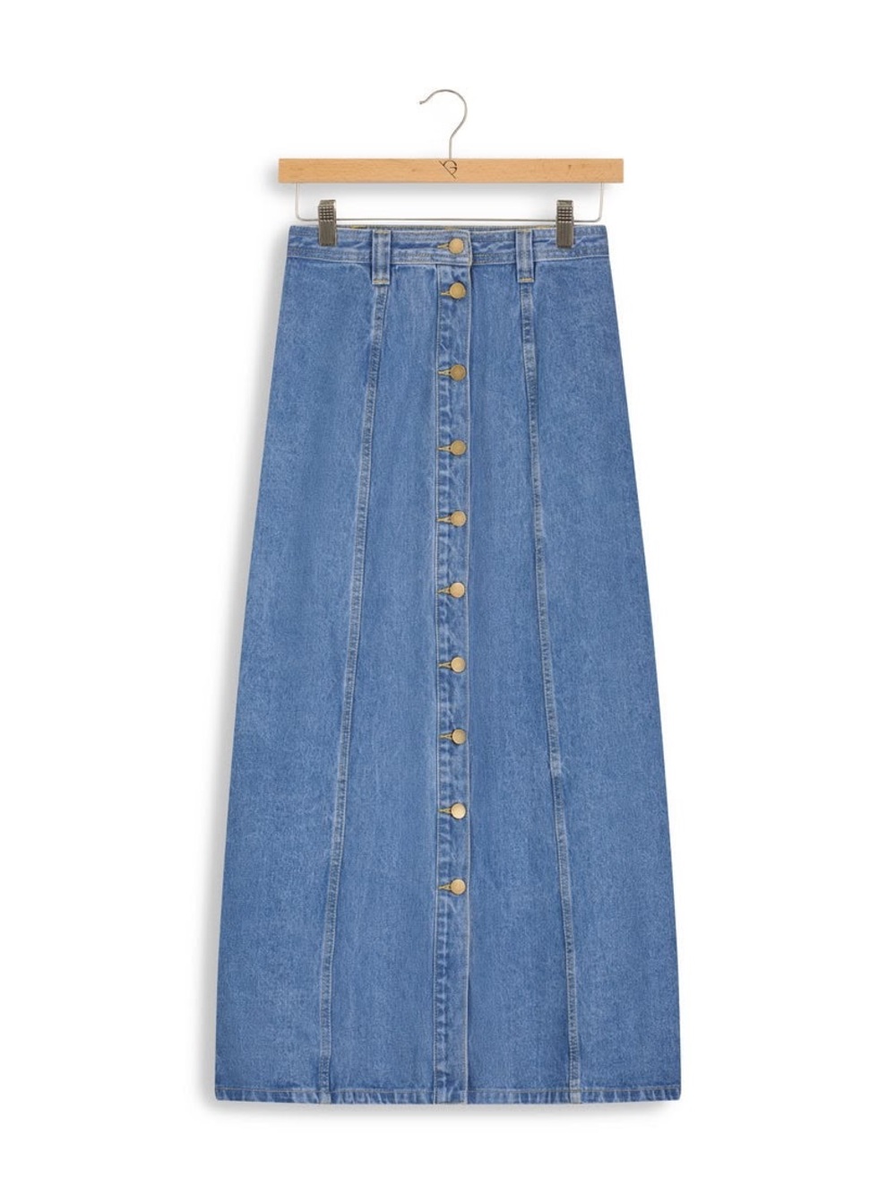 The Gallery Heritage Denim A-Line Maxi Skirt NWT